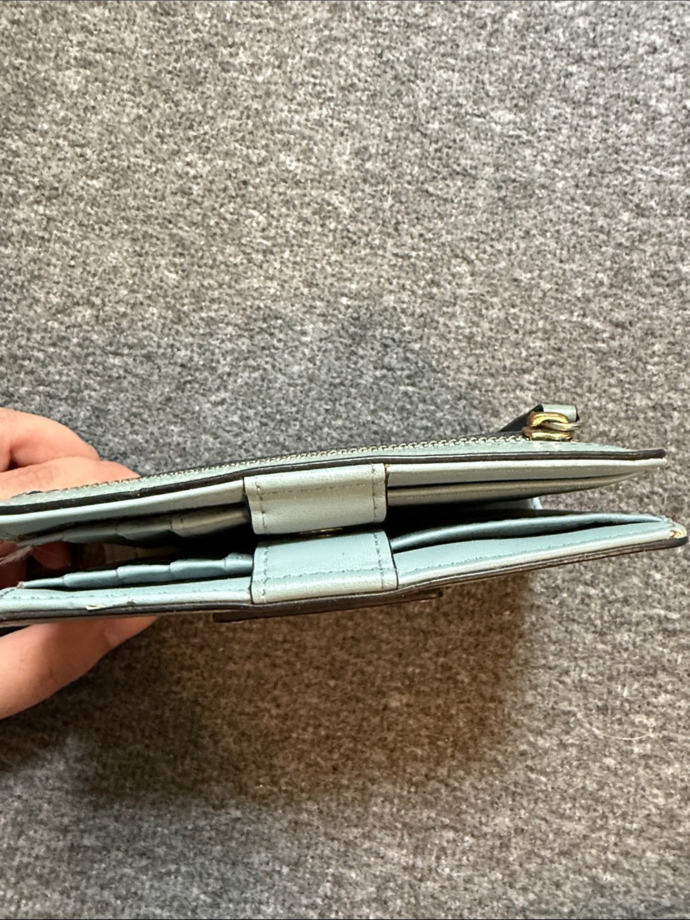 Kate Spade Wallet Lakesedge Light Blue Leather - Picture 8 of 15